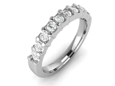 Band 3dm Render Details oval diamond wedding ring gold 3D print model