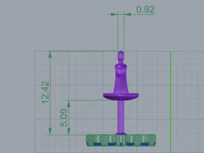 HEART Stud Earrings LOVE GIFT For Valentines Day 3D print model