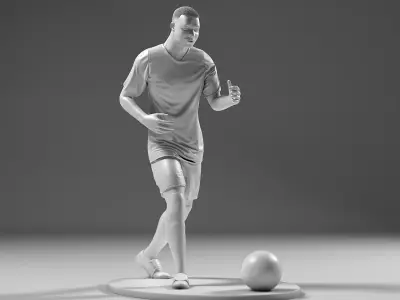Footballer 05 Run 01 Stl 3D print model