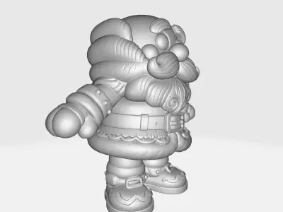 Cute Santa Claus Figurine Adorable Christmas Holiday Miniature  3D print model