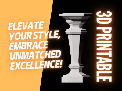 Majestic Pedestal  Low-poly 3D model