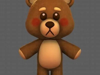 Doll V01 Low-poly 3D model