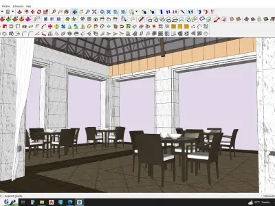 Outdoor pavilion 3d model 3D model