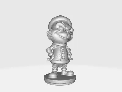 Grinch 3D Print Figure Christmas Decoration Holiday Grinch  3D print model