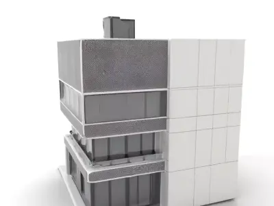 Modern Office Building model pack Low-poly 3D model