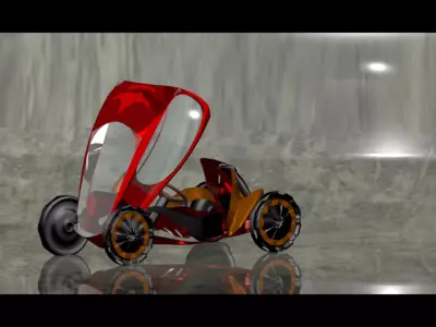 One man vehicle 3d model Low-poly 3D model