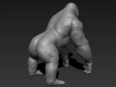 Gorilla 3d Print Ready 3D model