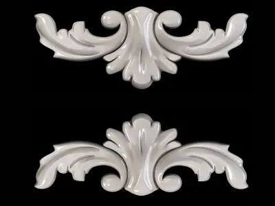 Classic carved 035 3D model