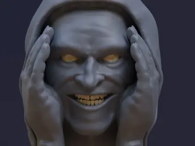 Scary Window Creeper Halloween Model of William Dafoe Willem 3D print model