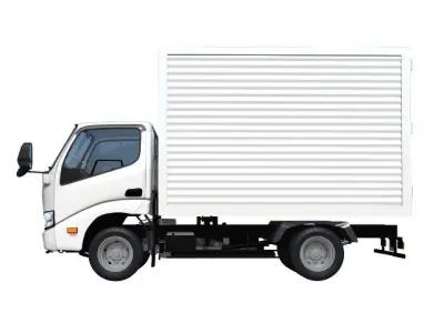 2t truck Van body type 3D model
