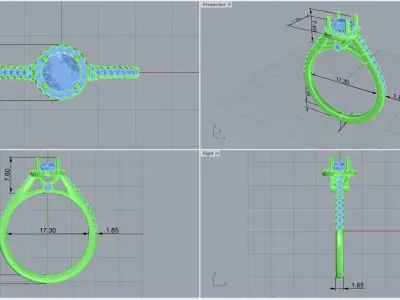 ring code 201 3D print model