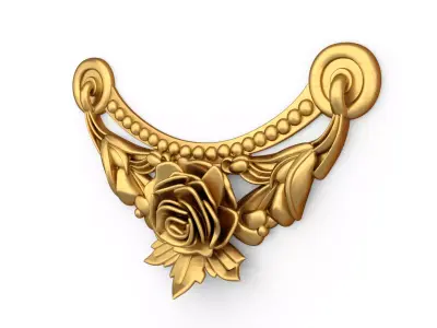 classic decorative swag onlay cnc 3d printing stl 09 3D print model