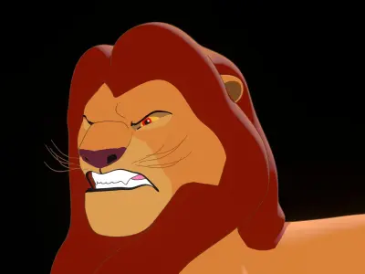 Mufasa Lion King Low-poly 3D model