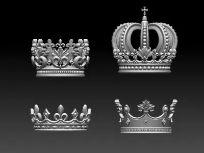 crowns four 3D model