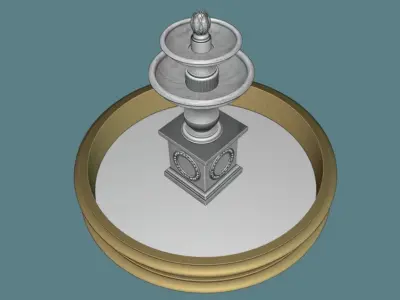Garden Fountains Free 3D model