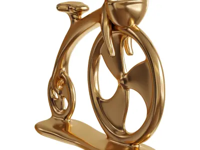 Abstract Bike Sculpture 3D model