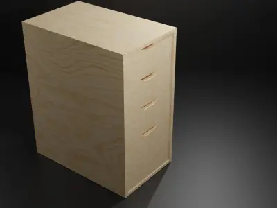 Drawer Cabinet  - Office and home Free 3D model