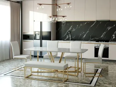 Kitchen scene 3D model