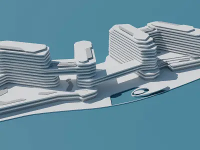 Quattro Del Mar - Low-poly 3D model 3D model