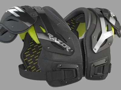 Football Shoulder Pad 3D model