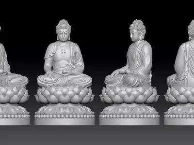 Amitabha Buddha  3D print model