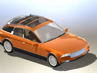 Sporty Crossover 3D model