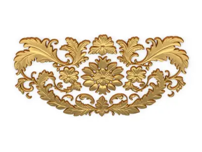 Classic carved decor ornament 420 3D model