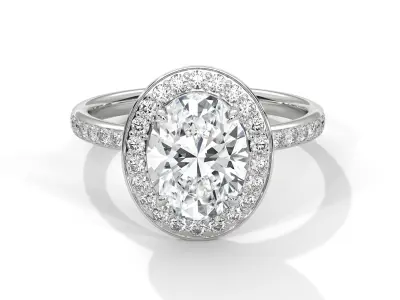 solitaire ring with detail images and 360 render videos 53 3D print model