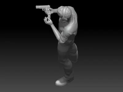 Shooting Range boy 3 3D print model