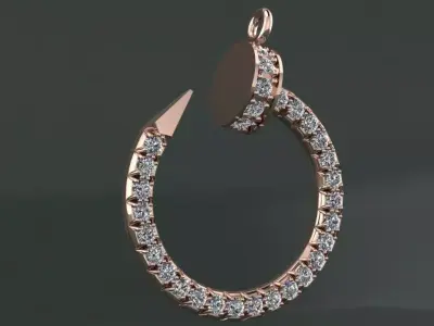 Pendant diamonds 3D print model