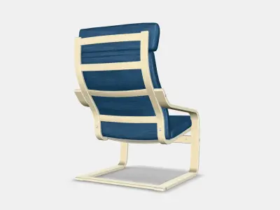 POANG Armchair 33 Low-poly 3D model