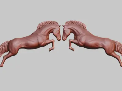 Horse Art CNC- ArtCam 3D print model
