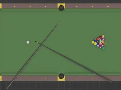 Billiard Table Free 3D model