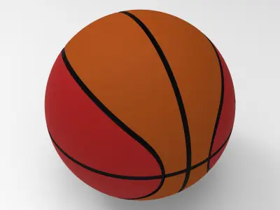 Basketball 3D Model ball Free 3D print model