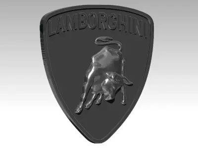 Italy Bull Car Logo 3D print model