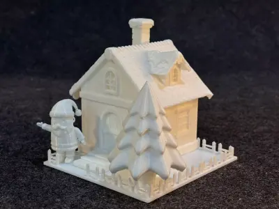 Santa house Printing 3D print model