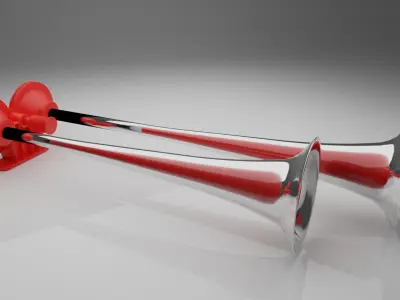 wind horn 3D model