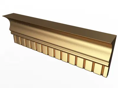 Cornice Decoration Molding 04 Low-poly 3D model