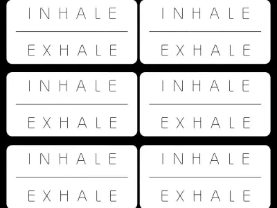 Inhale Exhale Neon Sign 3D model