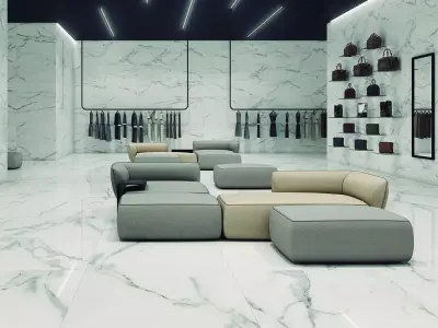 Seamless Calacatta White Marble Texture  Texture