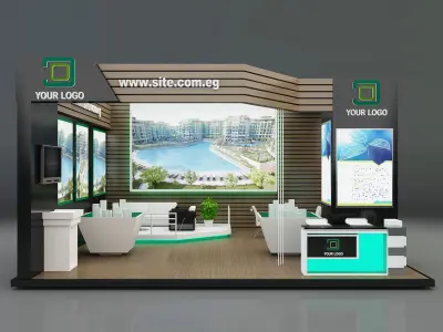 Booth Exhibition Stand a345 3D model purchase