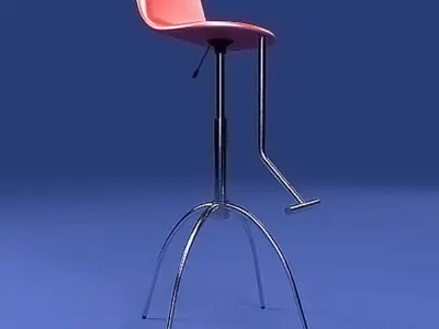 Red Chair Free 3D model