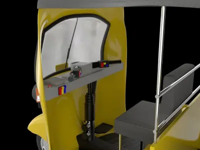 tuk tuk rickshaw 3D model