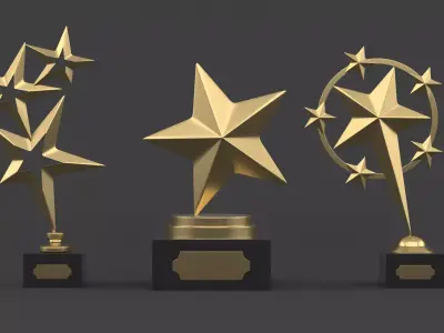 Trophy Cups 3D model 45
