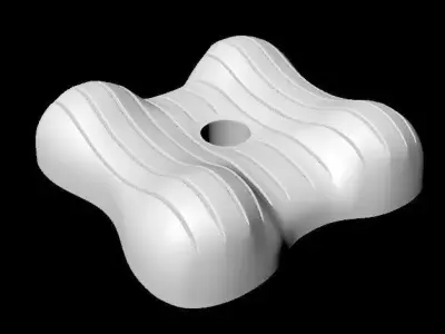 Central decor ornament for furniture 3D model 272