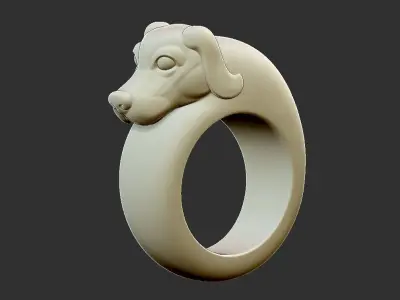 dog ring 3D print model