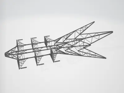 Light pole 3D model