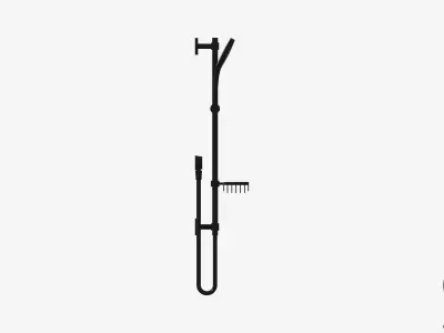 Shower - Rail - Luxury - Vivid - Premium Low-poly 3D model
