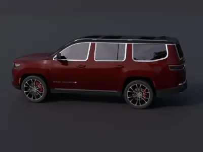 Jeep Grand Wagoneer Low-poly 3D model