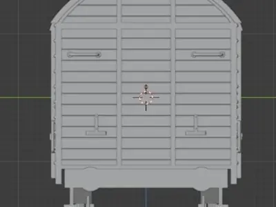 H0 1-87 scale Gr 20 freight car 3D print model